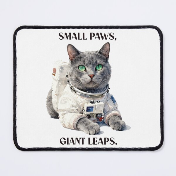 Item preview, One small step for cat - astronaut cat watercolor designed and sold by WildArtIT.