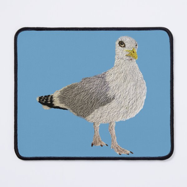 Item preview, Herring gull-handembroidered designed and sold by Alsa.handembroidery.