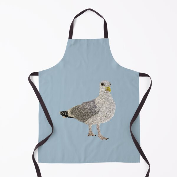 Item preview, Herring gull-handembroidered designed and sold by Alsa.handembroidery.