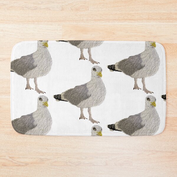 Item preview, Herring gull-handembroidered designed and sold by Alsa.handembroidery.