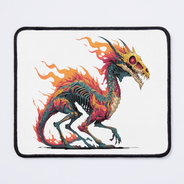 Item preview, Dragon skeleton illustration designed and sold by robyeyedropy.
