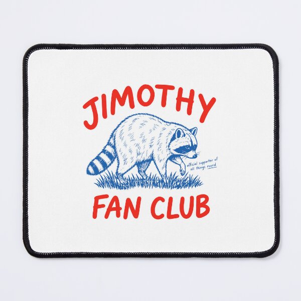 Item preview, Jimothy Fan Club Seattle WA Funny Raccoon Viral Meme designed and sold by gunaone-design.
