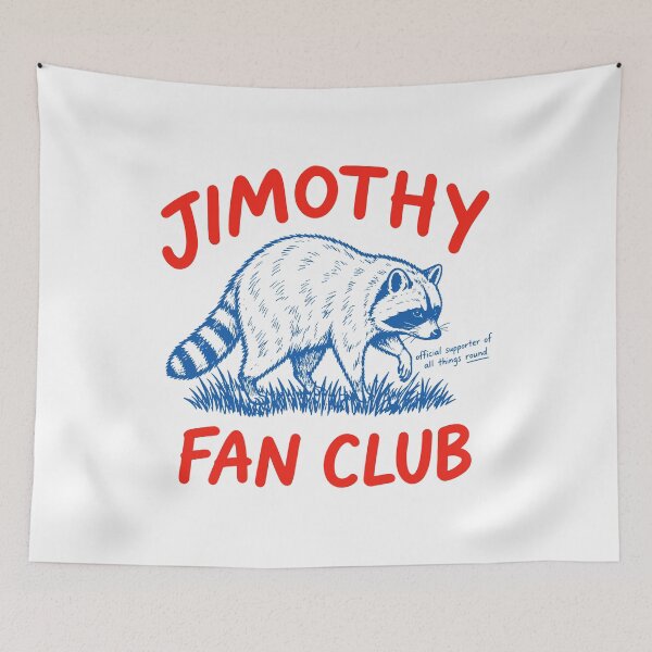 Item preview, Jimothy Fan Club Seattle WA Funny Raccoon Viral Meme designed and sold by gunaone-design.