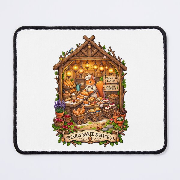 Item preview, Acorn & Loaf Bakery | Magical Woodland Fox Baker | Enchanted Forest Bakery designed and sold by MrDev.