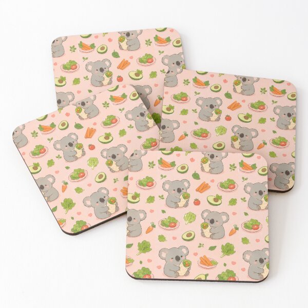 Item preview, Cute Koala Veggie Wrap Pattern | Kawaii Fresh Food Design designed and sold by Soft Berry Studio.