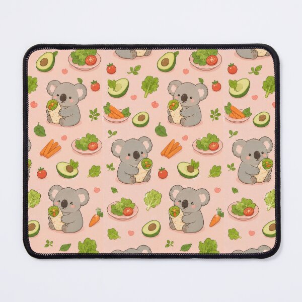 Item preview, Cute Koala Veggie Wrap Pattern | Kawaii Fresh Food Design designed and sold by Soft Berry Studio.