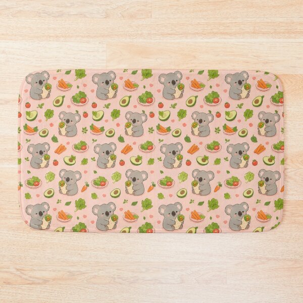 Item preview, Cute Koala Veggie Wrap Pattern | Kawaii Fresh Food Design designed and sold by Soft Berry Studio.