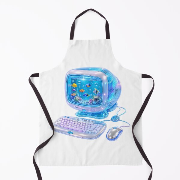 Item preview, Frutiger Aero Aquarium CRT Computer Y2K Tech designed and sold by PixelPanduh.