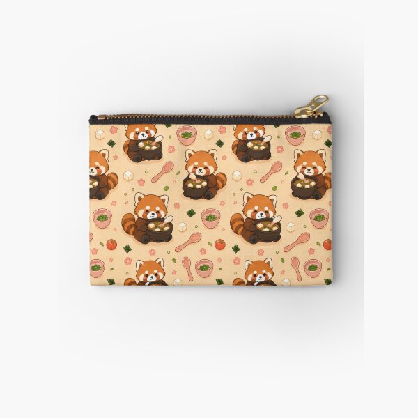 Item preview, Cute Red Panda Miso Soup Pattern | Kawaii Japanese Food Design designed and sold by Soft Berry Studio.