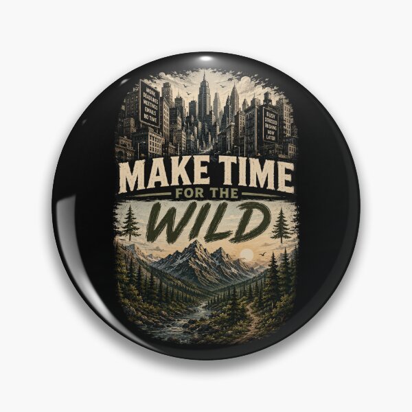 Item preview, Make Time for the Wild designed and sold by Side Quest Co..