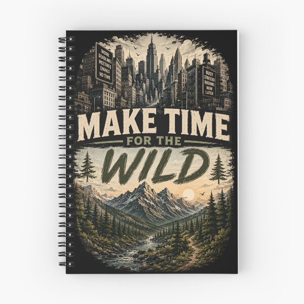 Item preview, Make Time for the Wild designed and sold by Side Quest Co..
