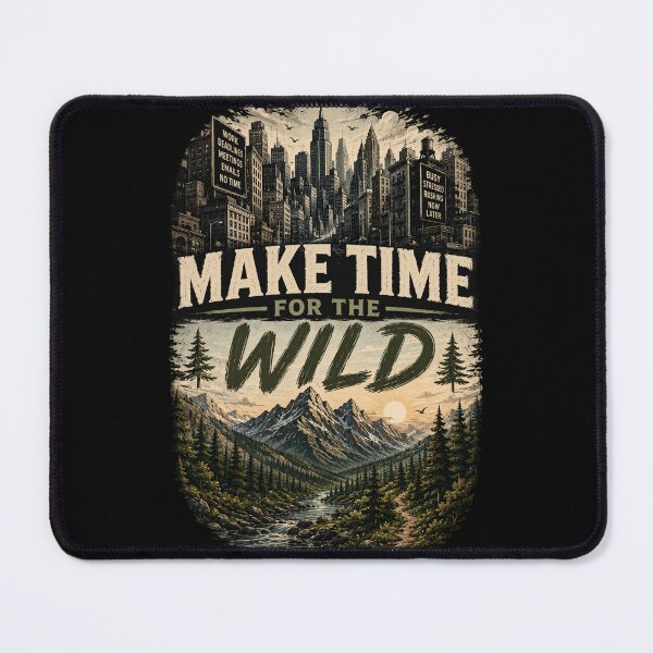 Item preview, Make Time for the Wild designed and sold by Side Quest Co..