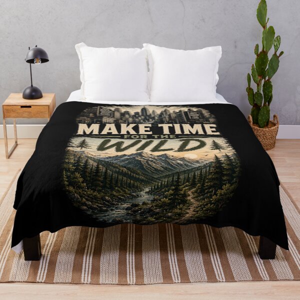 Item preview, Make Time for the Wild designed and sold by Side Quest Co..