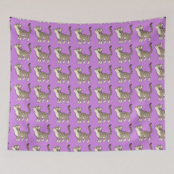 Item preview, Cute American Bobtail Cat Tabby Illustration designed and sold by Mousy17.