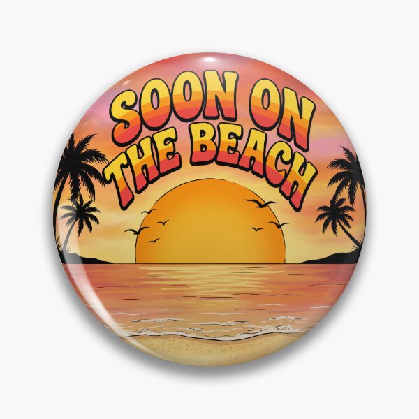 Item preview, Soon on the Beach – Summer Vacation Sunset Beach Travel Design 3 designed and sold by WordPlayStudio.