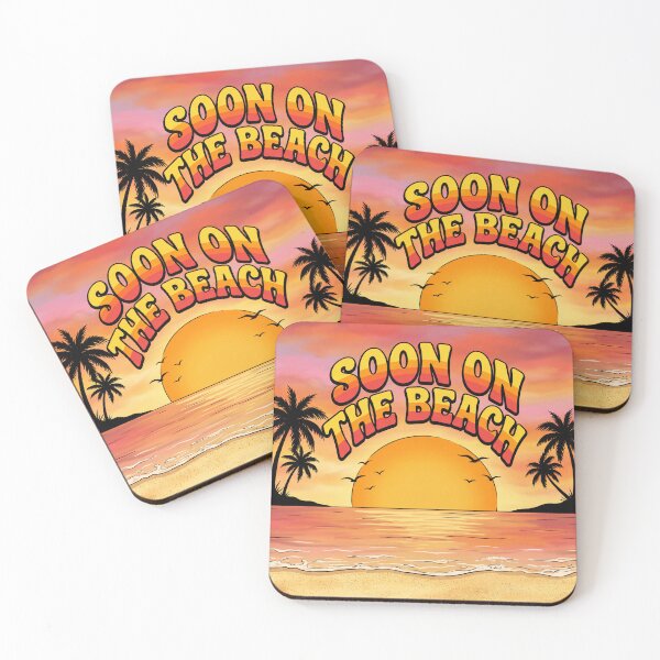 Item preview, Soon on the Beach – Summer Vacation Sunset Beach Travel Design 3 designed and sold by WordPlayStudio.