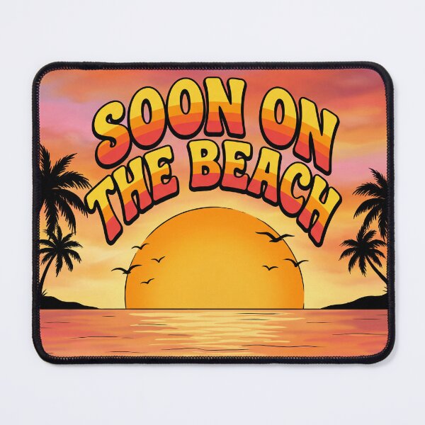 Item preview, Soon on the Beach – Summer Vacation Sunset Beach Travel Design 3 designed and sold by WordPlayStudio.