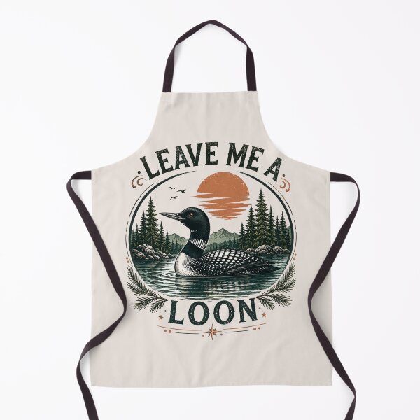 Item preview, Vintage Loon Lake Nature, Retro Wildlife Bird, Forest Lake Landscape, Outdoor Gift designed and sold by Cchotlan.