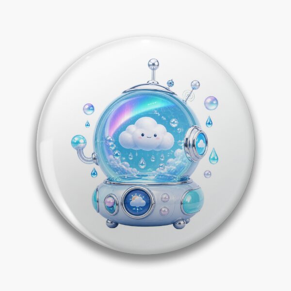 Item preview, Frutiger Aero Cloud Weather Orb Cute Y2K Tech designed and sold by PixelPanduh.
