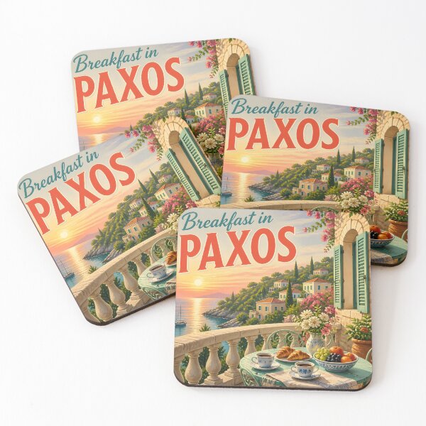 Item preview, Paxos Greece at Breakfast - Scenic Travel Destinations designed and sold by LSVart.