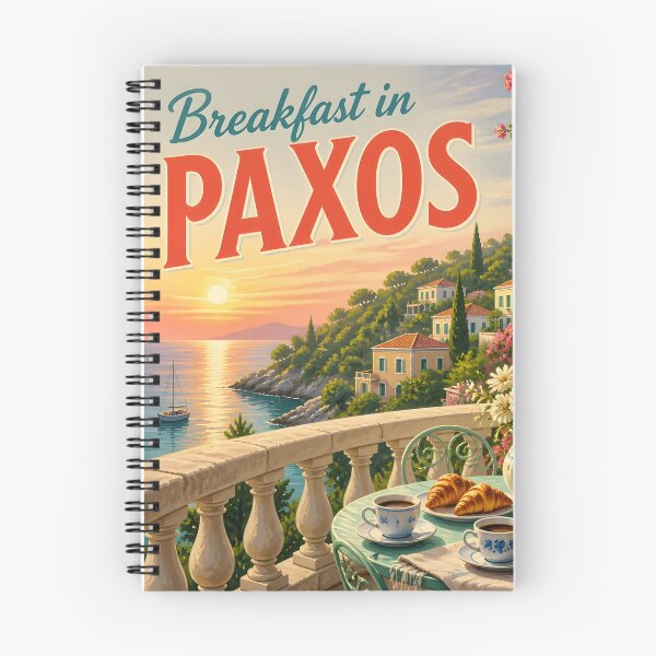 Item preview, Paxos Greece at Breakfast - Scenic Travel Destinations designed and sold by LSVart.