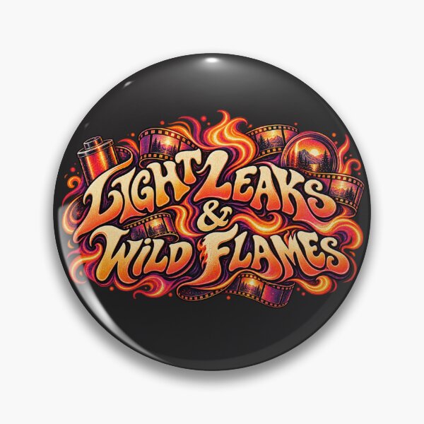 Item preview, Light Leaks and Wild Flames – Analog Film Retro Art designed and sold by Golden Era Studio.