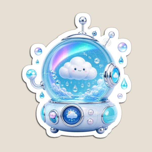 Item preview, Frutiger Aero Cloud Weather Orb Cute Y2K Tech designed and sold by MeanPanduh.
