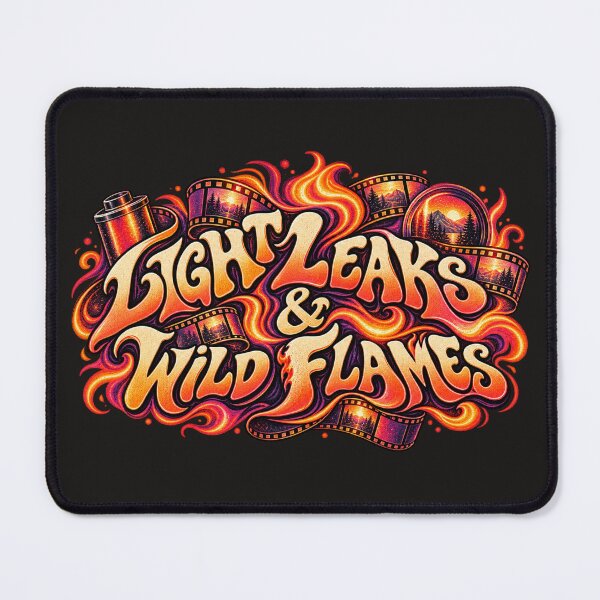 Item preview, Light Leaks and Wild Flames – Analog Film Retro Art designed and sold by Golden Era Studio.