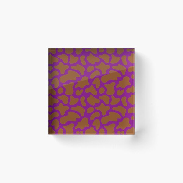 Item preview, Modern Graphic Cow Print Pattern | Purple & Brown designed and sold by Frohyou.