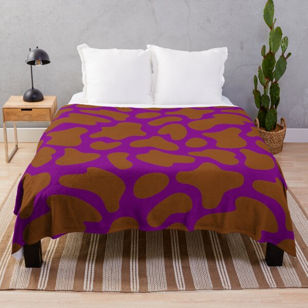 Item preview, Modern Graphic Cow Print Pattern | Purple & Brown designed and sold by Frohyou.