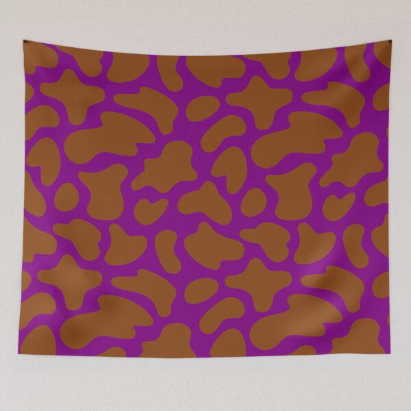 Item preview, Modern Graphic Cow Print Pattern | Purple & Brown designed and sold by Frohyou.