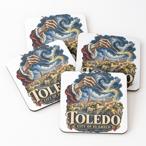 Item preview, Toledo – City of El Greco - Historic Spain Art Design  Redbubble description: designed and sold by Past in Threads.
