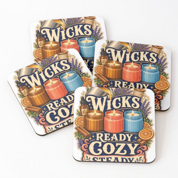 Item preview, Wicks Ready Cozy Steady Candle Maker Art designed and sold by CheerfulNest.