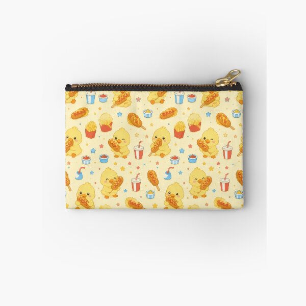 Item preview, Cute Duckling Corn Dog Pattern | Kawaii Street Food Design designed and sold by Soft Berry Studio.