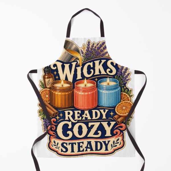 Item preview, Wicks Ready Cozy Steady Candle Maker Art designed and sold by CheerfulNest.