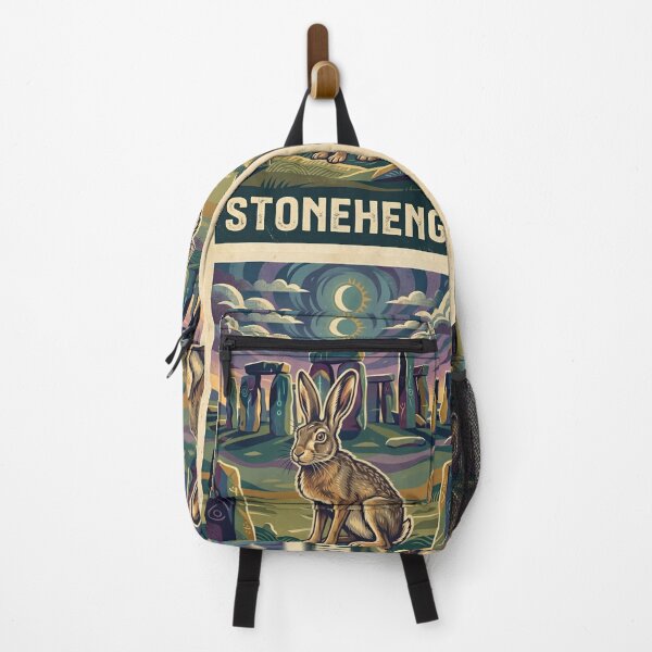 Item preview, Vintage Stonehenge Hare Travel Art designed and sold by ZUMERI.