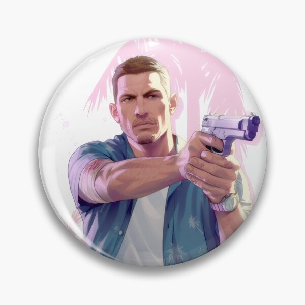 Item preview, Tropical Action Shooter - Palms & Pistol Art Illustration designed and sold by Billy Morfo™.