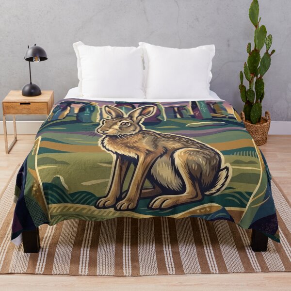 Item preview, Vintage Stonehenge Hare Travel Art designed and sold by ZUMERI.