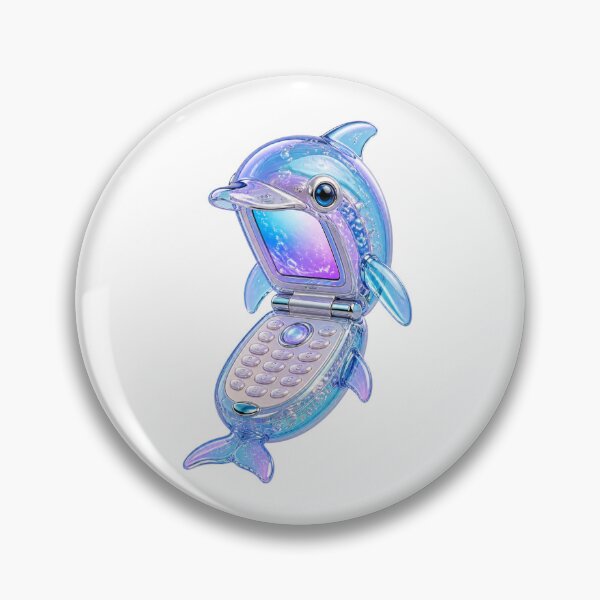 Item preview, Frutiger Aero Dolphin Flip Phone Y2K Aqua Tech designed and sold by MeanPanduh.