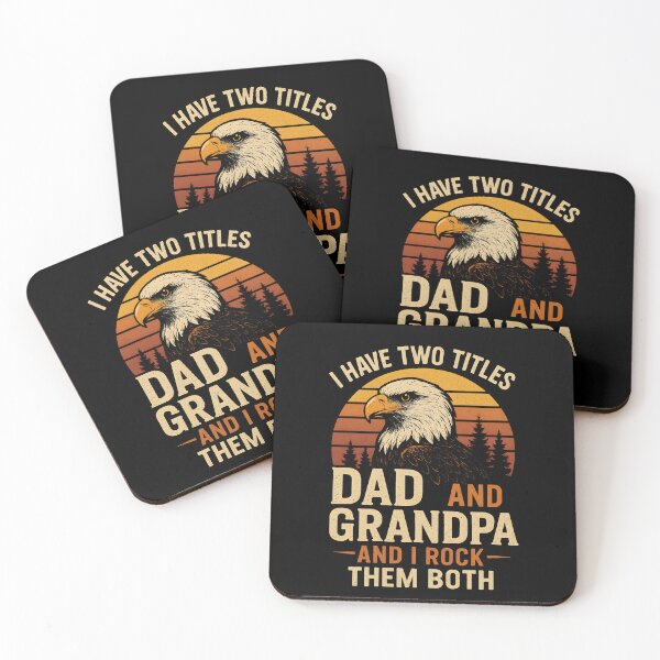 Item preview, I Have Two Titles Dad And Grandpa And I Rock Them Both Eagle Sunset Proud Grandpa Vintage designed and sold by Photo-Sphere101.