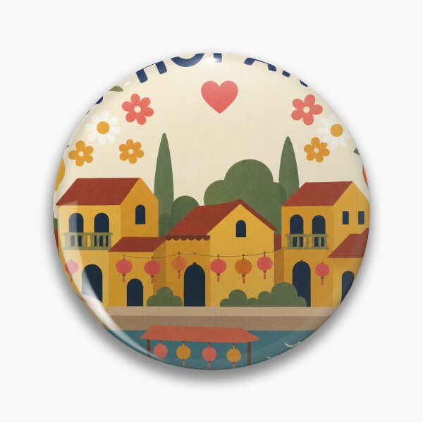Item preview, Hoi An Vietnam Travel Souvenir Modern Folk Art designed and sold by VisualArtsOasis.