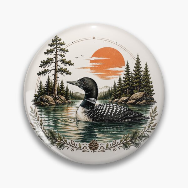 Item preview, Leave Me A Loon, Funny Bird Lover, Minimalist Nature, Cabin Lake Life designed and sold by Cchotlan.