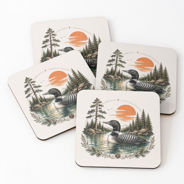 Item preview, Leave Me A Loon, Funny Bird Lover, Minimalist Nature, Cabin Lake Life designed and sold by Cchotlan.