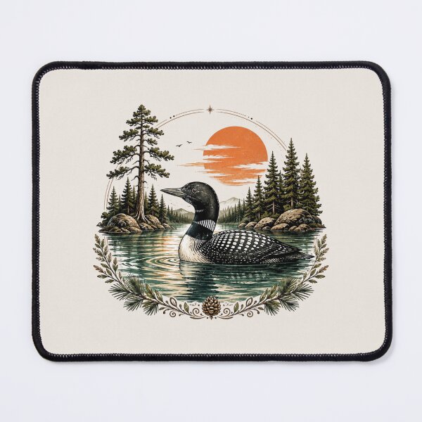 Item preview, Leave Me A Loon, Funny Bird Lover, Minimalist Nature, Cabin Lake Life designed and sold by Cchotlan.