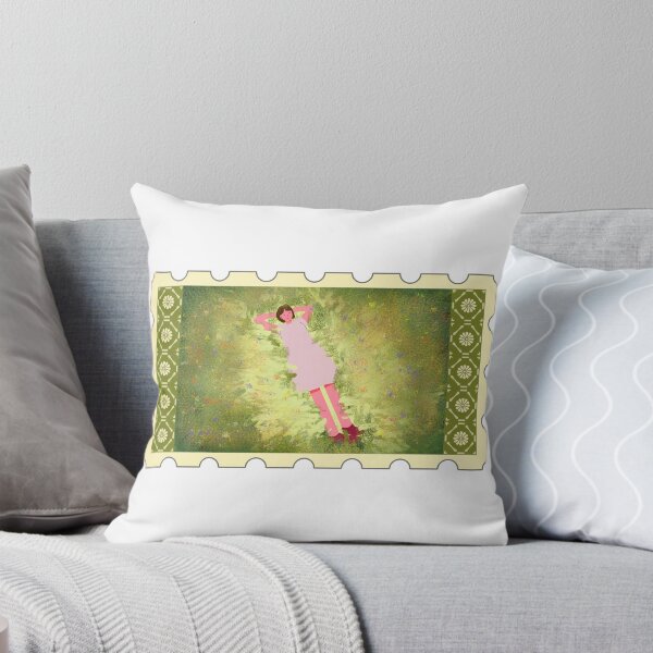 Item preview, Afternoon in the Meadows (girl lying down in flower field) designed and sold by DaisyilleArt.