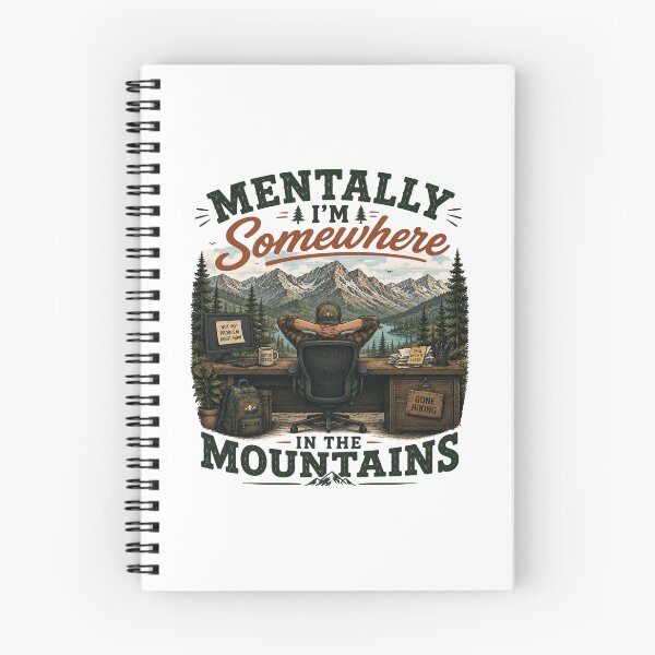 Item preview, Mentally Somewhere in the Mountains designed and sold by Side Quest Co..