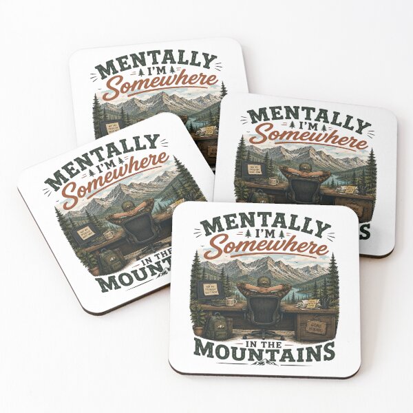 Item preview, Mentally Somewhere in the Mountains designed and sold by Side Quest Co..