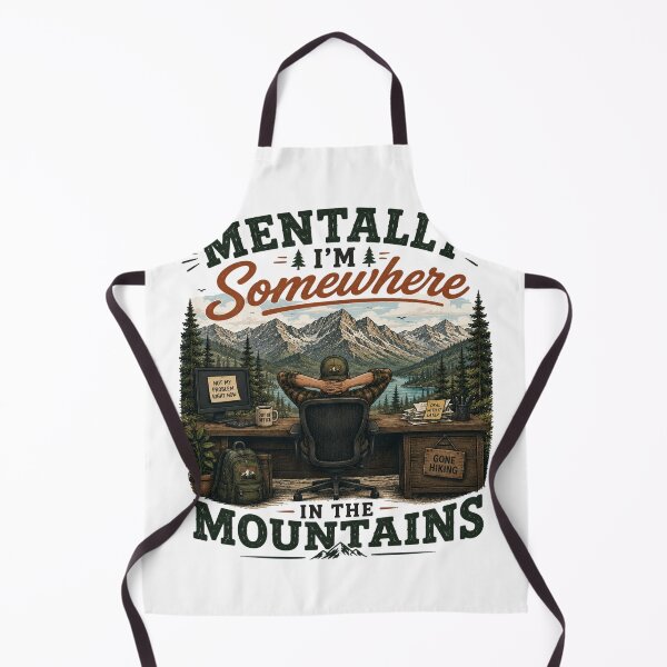 Item preview, Mentally Somewhere in the Mountains designed and sold by Side Quest Co..