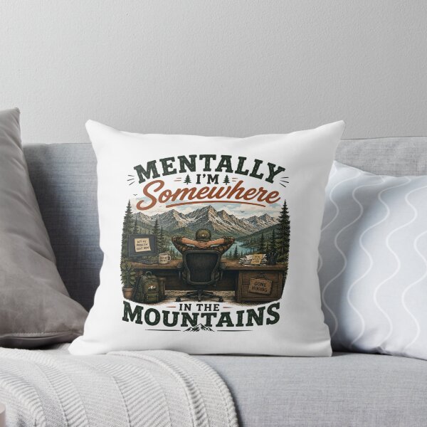 Item preview, Mentally Somewhere in the Mountains designed and sold by Side Quest Co..