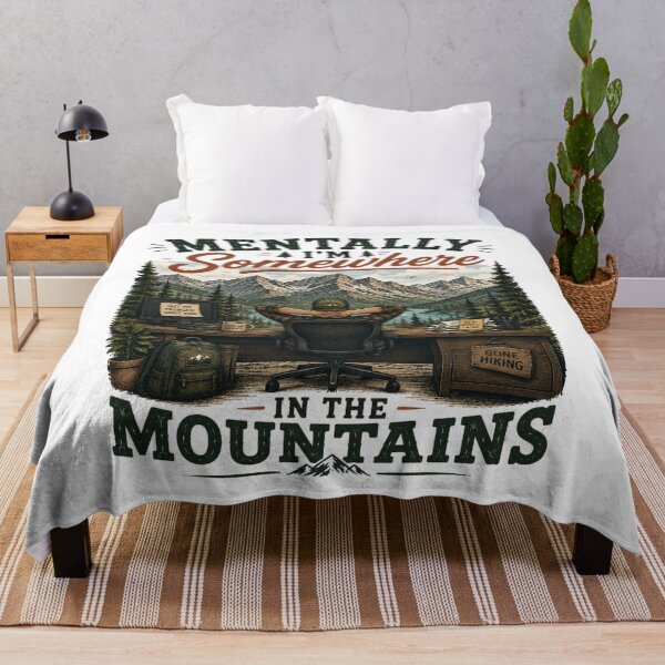 Item preview, Mentally Somewhere in the Mountains designed and sold by Side Quest Co..